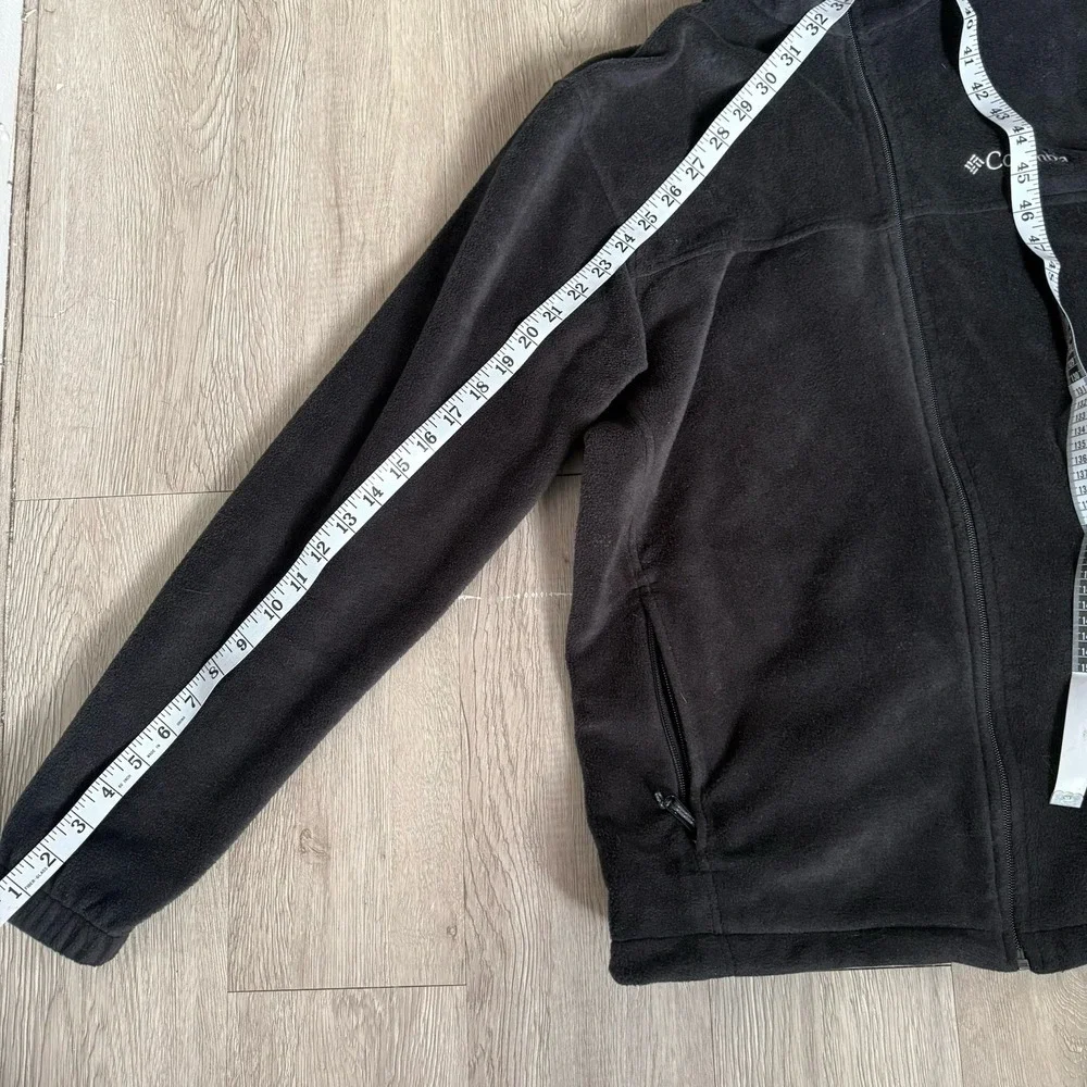 Columbia Sportswear Men's 100% Polyester Dark Grey Full‎ Zip Fleece Jacket L